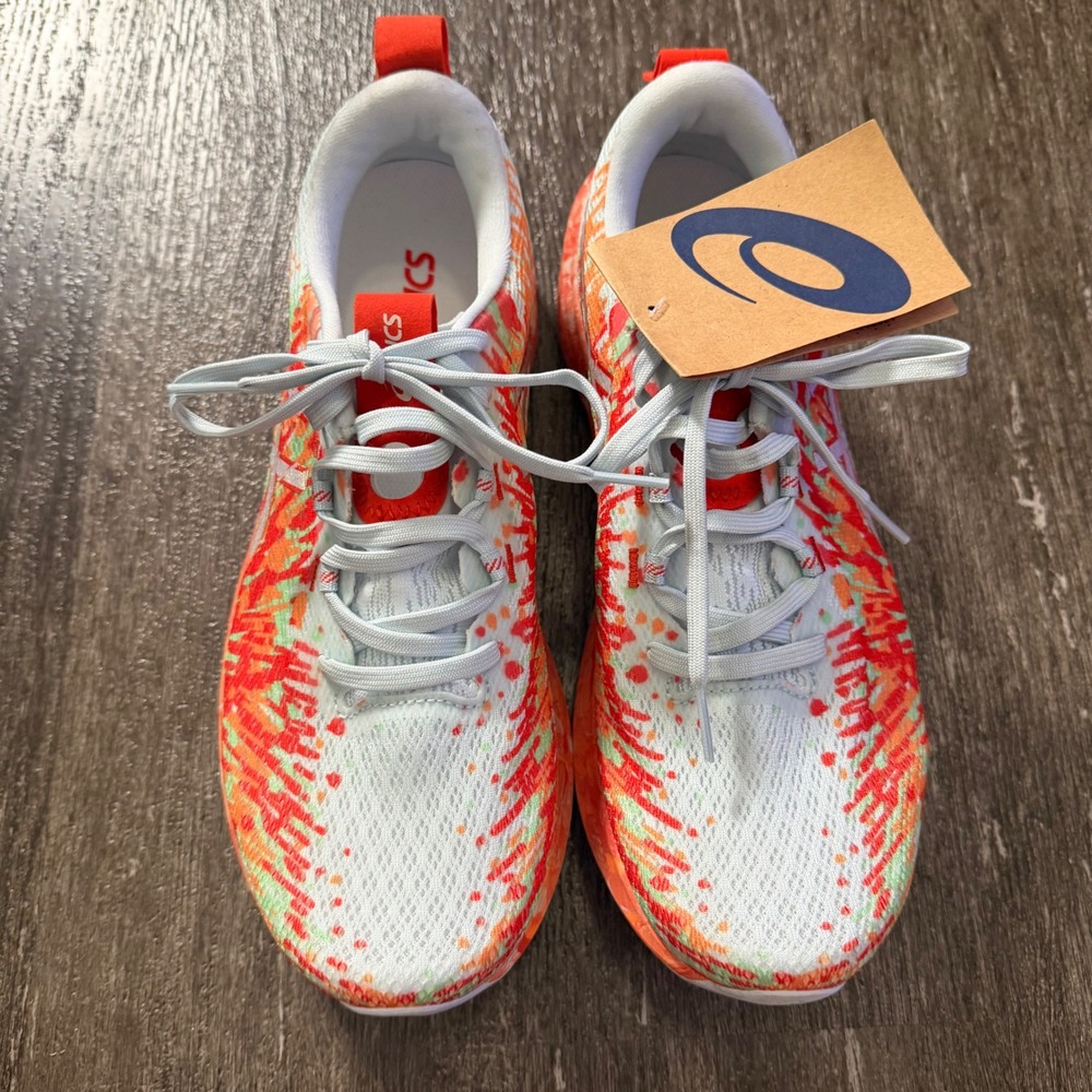 ASICS Noosa Tri 14 Running Shoes Mens Size 9 Orange Blue Multi Athletic Sneakers - Picture 2 of 8